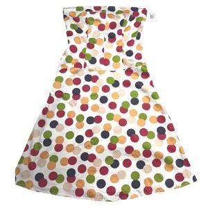 Notice Multicolor Polka Dot Strapless Mini Dress size 12 NWT